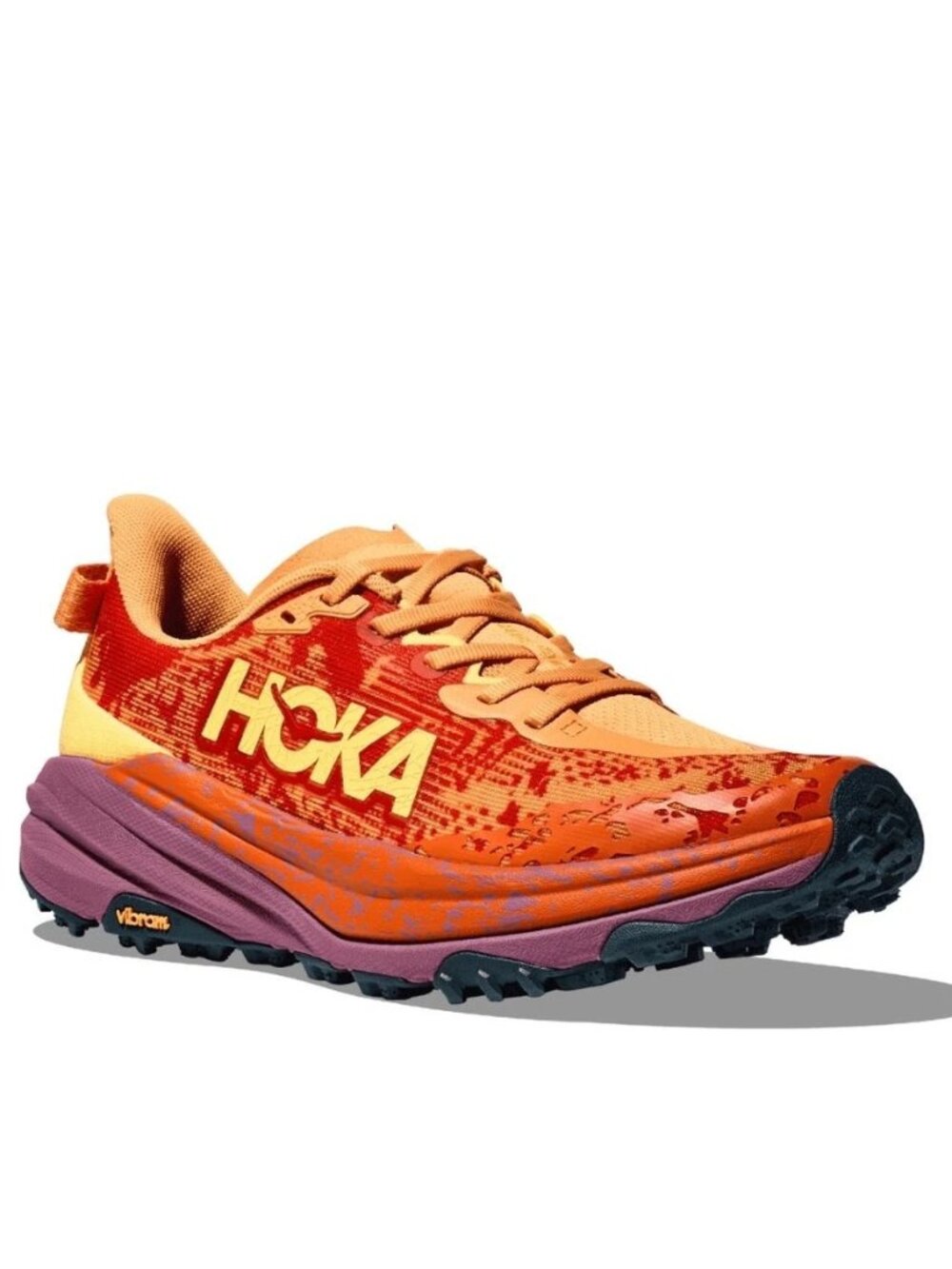 Hoka One One Speedgoat 6 Men's Sherbet/Beet Root Running Shoes Size US 10D